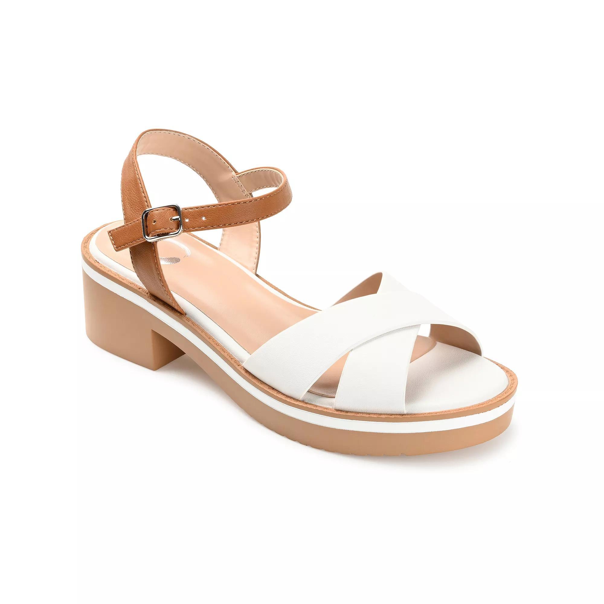 Journee Hilaree Women's Heeled Sandals, Size: 9.5, Brown Product Image