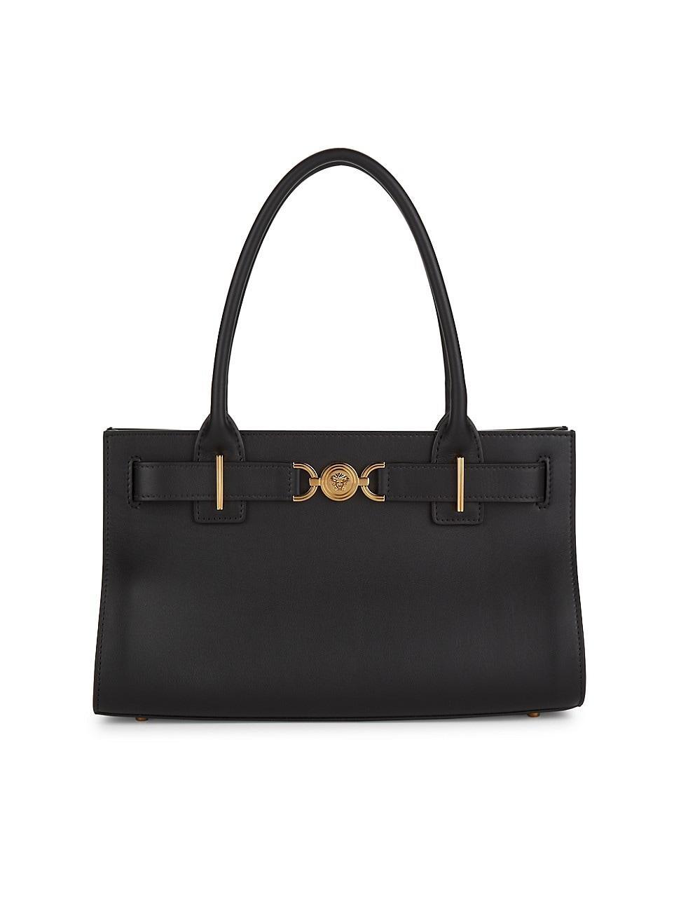 Medusa 95 Large Leather Tote Bag Product Image