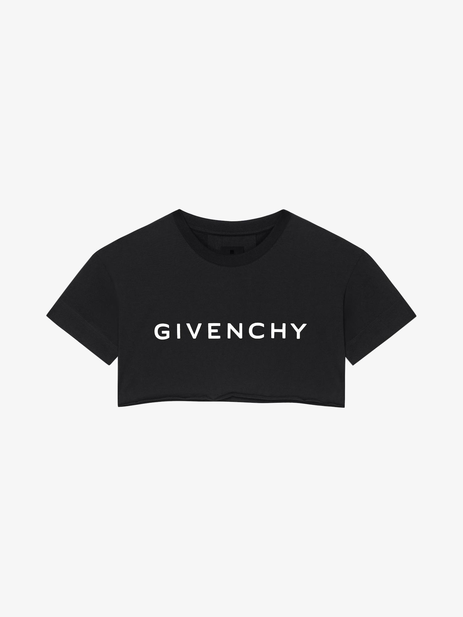 GIVENCHY Archetype cropped t-shirt in cotton Product Image