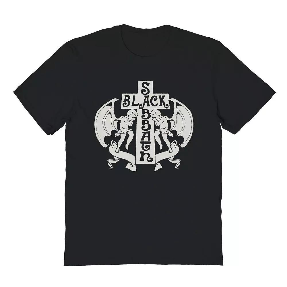 Men's Black Sabbath Cherub Cross Graphic Tee, Size: XL Product Image