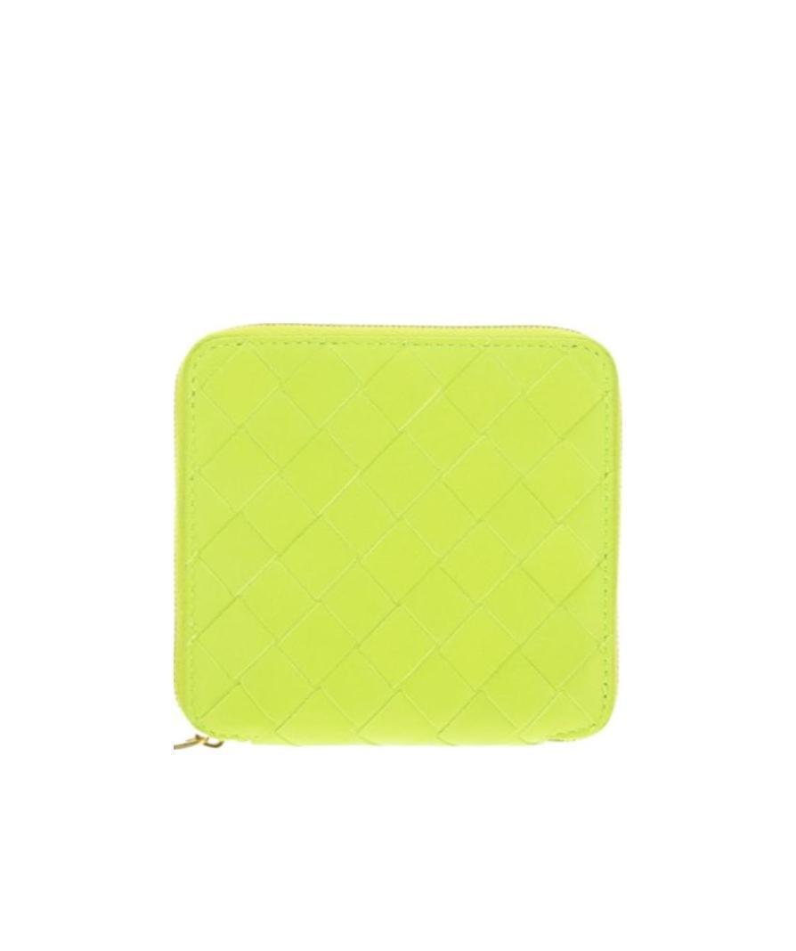 BOTTEGA VENETA Logo Zipper Wallet In Yellow Product Image
