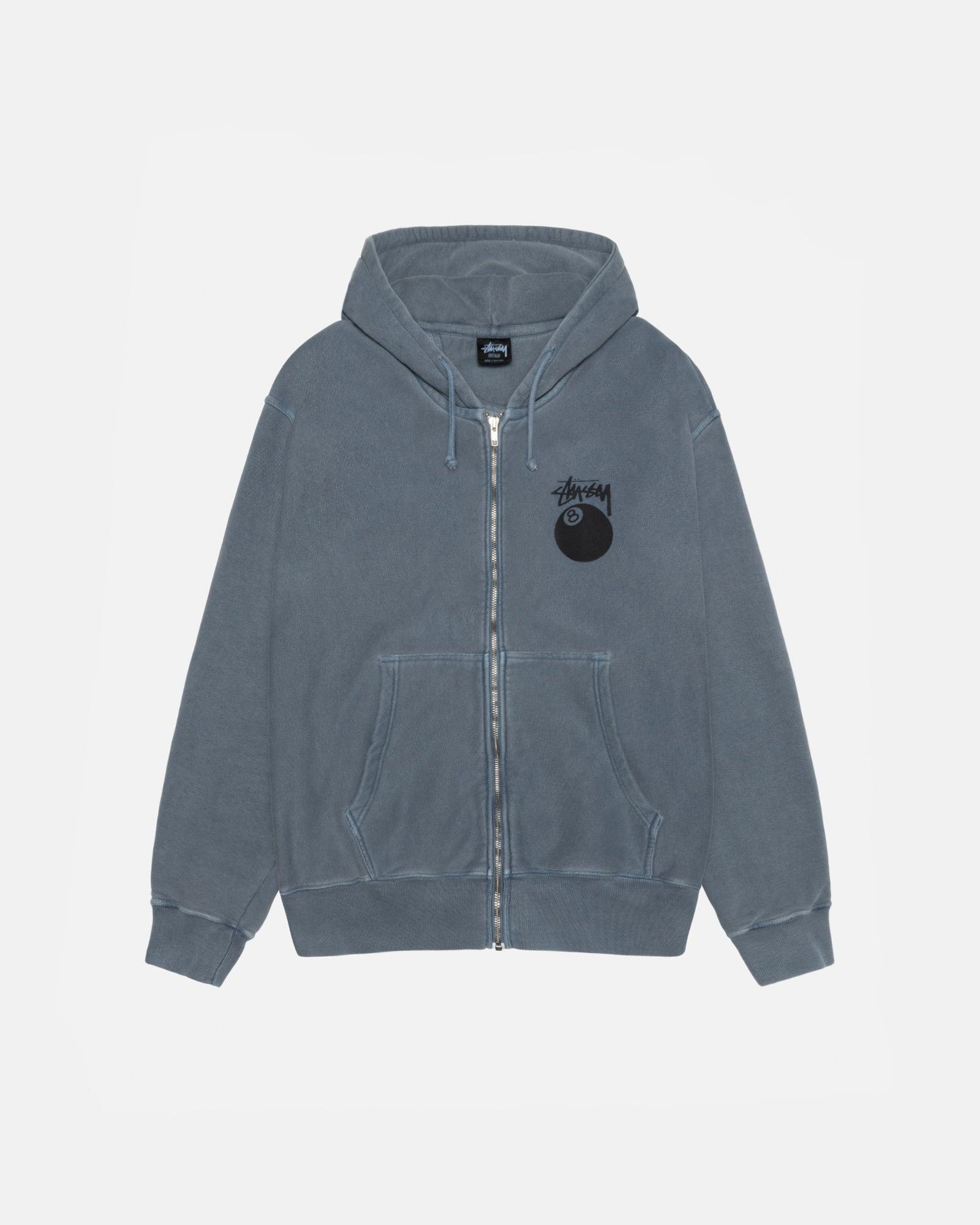 8 BALL ZIP HOODIE PIGMENT DYED Male Product Image