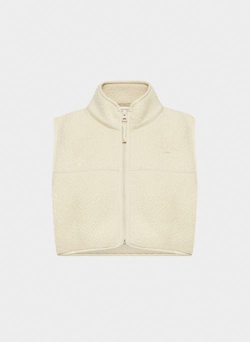 polartec® thermal pro® mockneck cropped vest Product Image