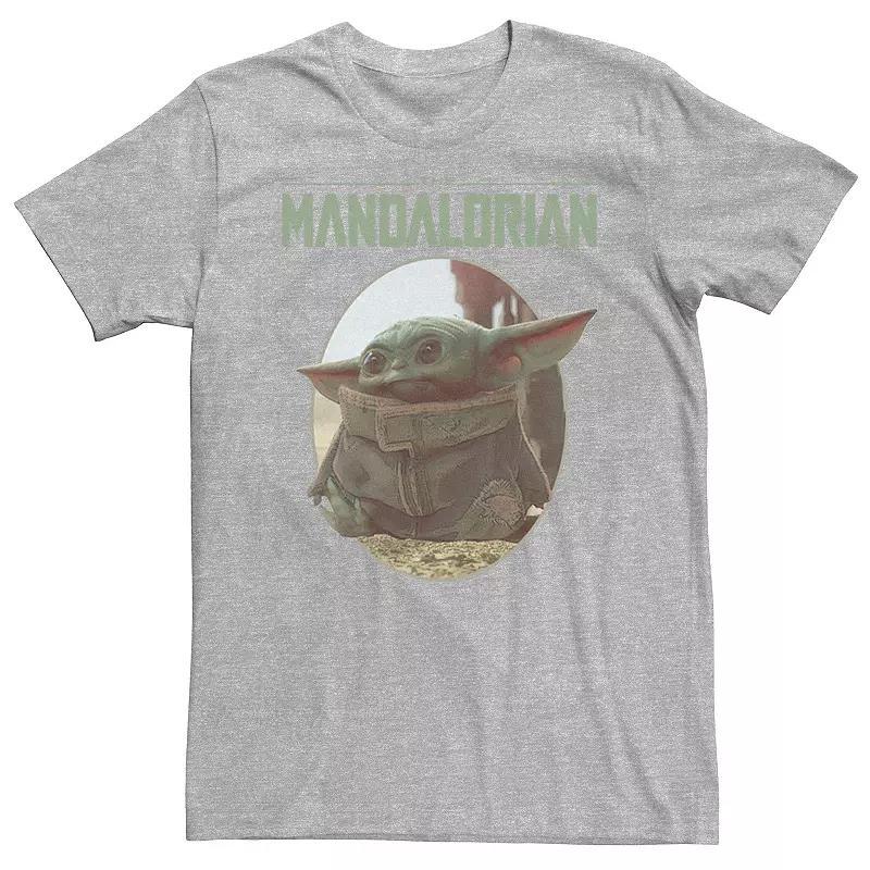 Men's Star Wars The Mandalorian The Child Circle Portrait Tee, Size: XXL, Athletic Grey Product Image