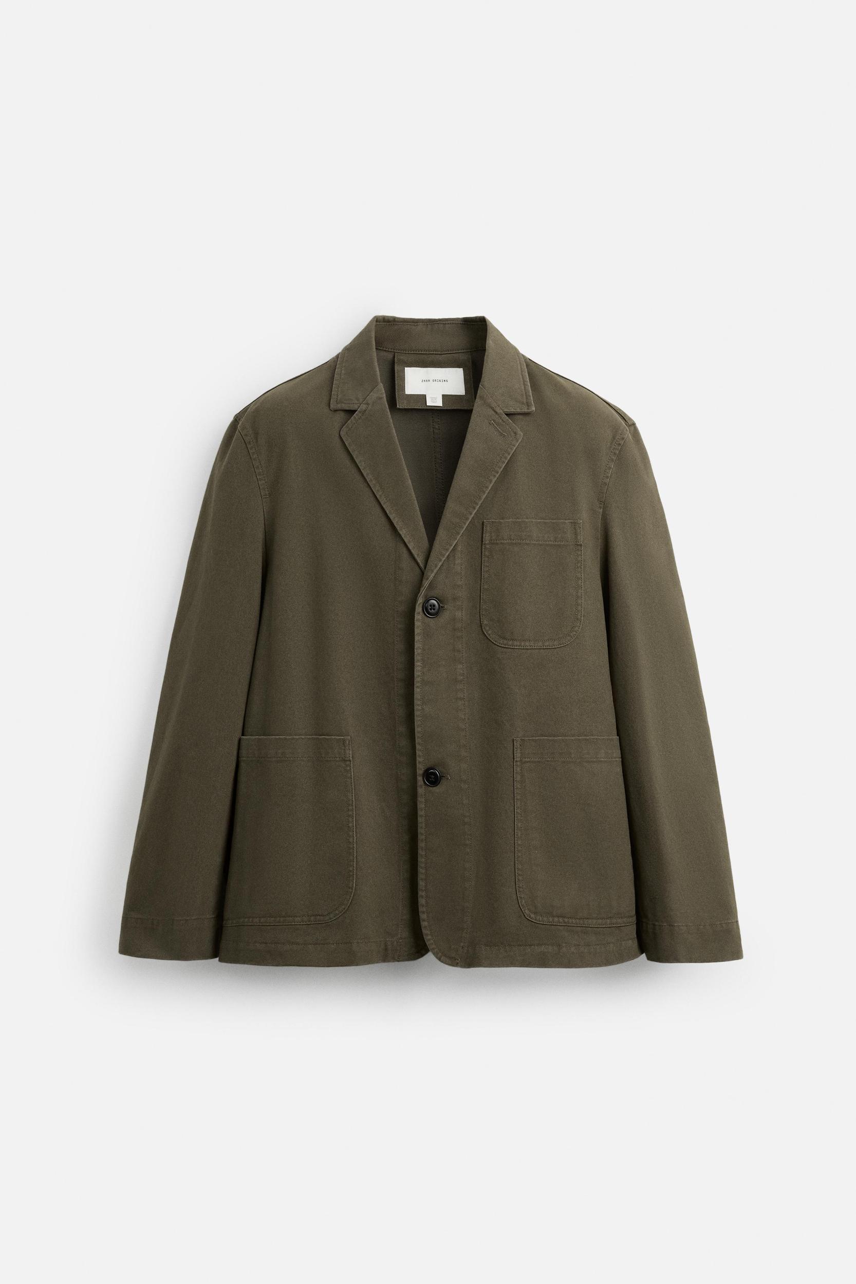 WASHED COTTON BLAZER Product Image