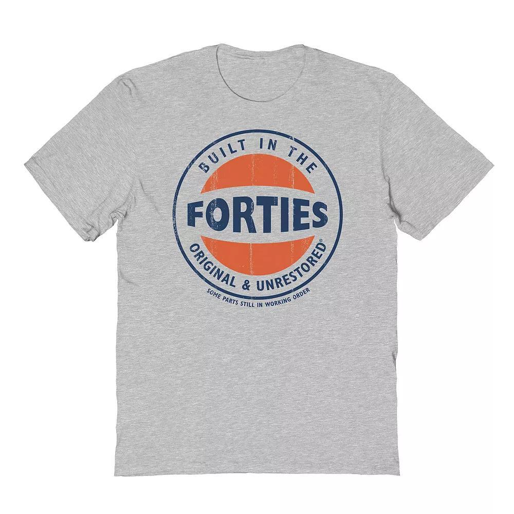 Men's Original & Unrestored Iconic Forties Graphic Tee, Size: Medium, Sport Gray Product Image