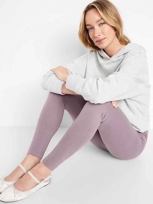 High-Waisted Jersey Leggings Product Image