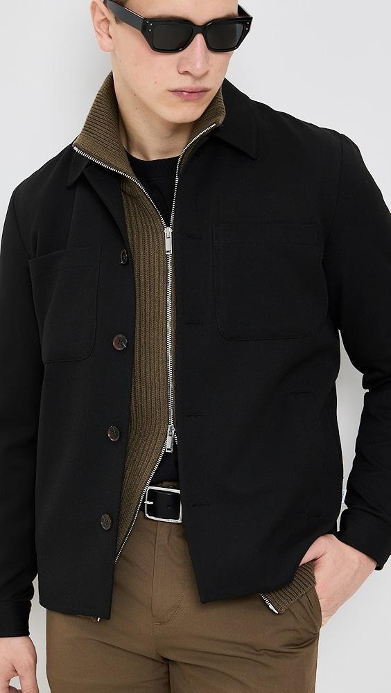 Club Monaco Stitch Full Zip Cardigan | Shopbop Product Image
