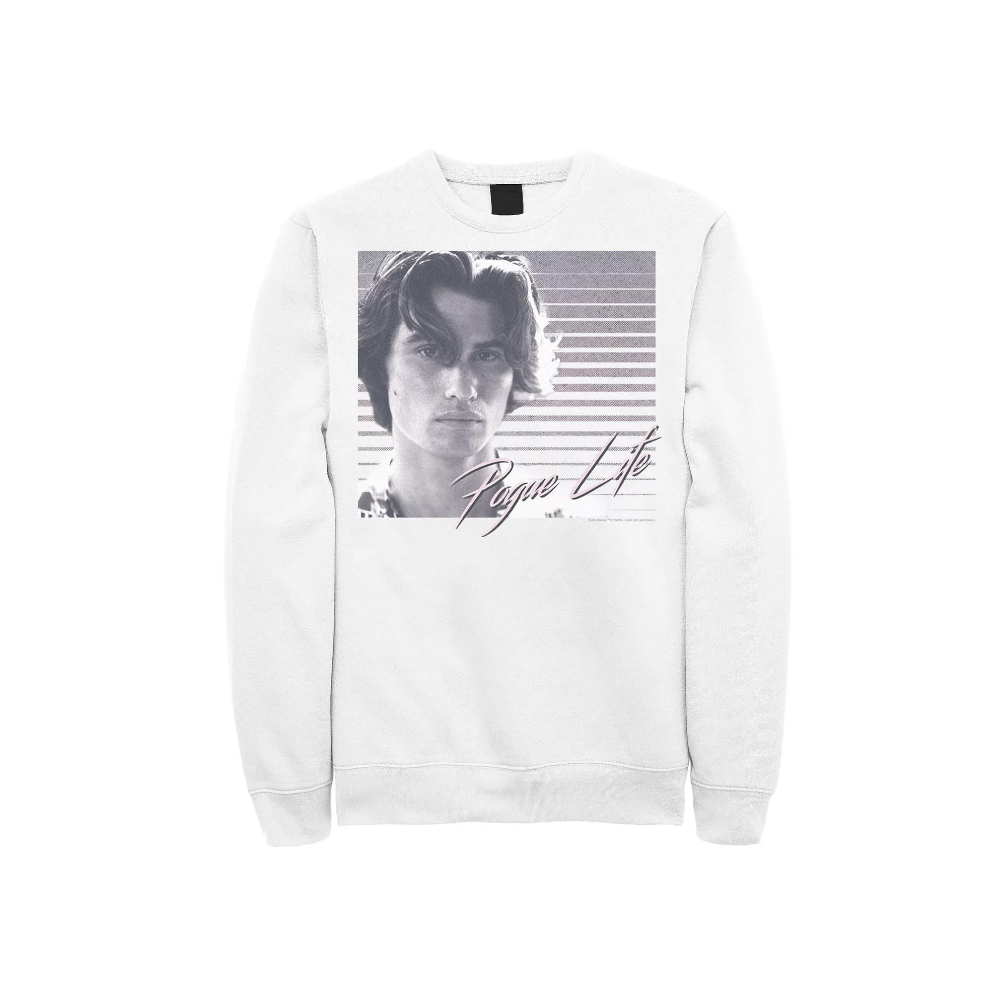 Men's Outer Banks John B Pogue Life Sweatshirt, Boy's, Size: XL, White Product Image