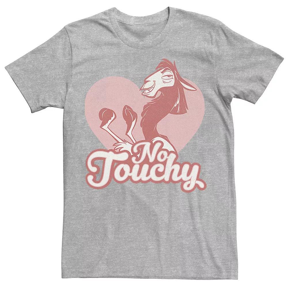 Disney's The Emperor's New Groove Kuzco No Touchy Valentine's Day Men's Tee, Size: Small, Athletic Grey Product Image