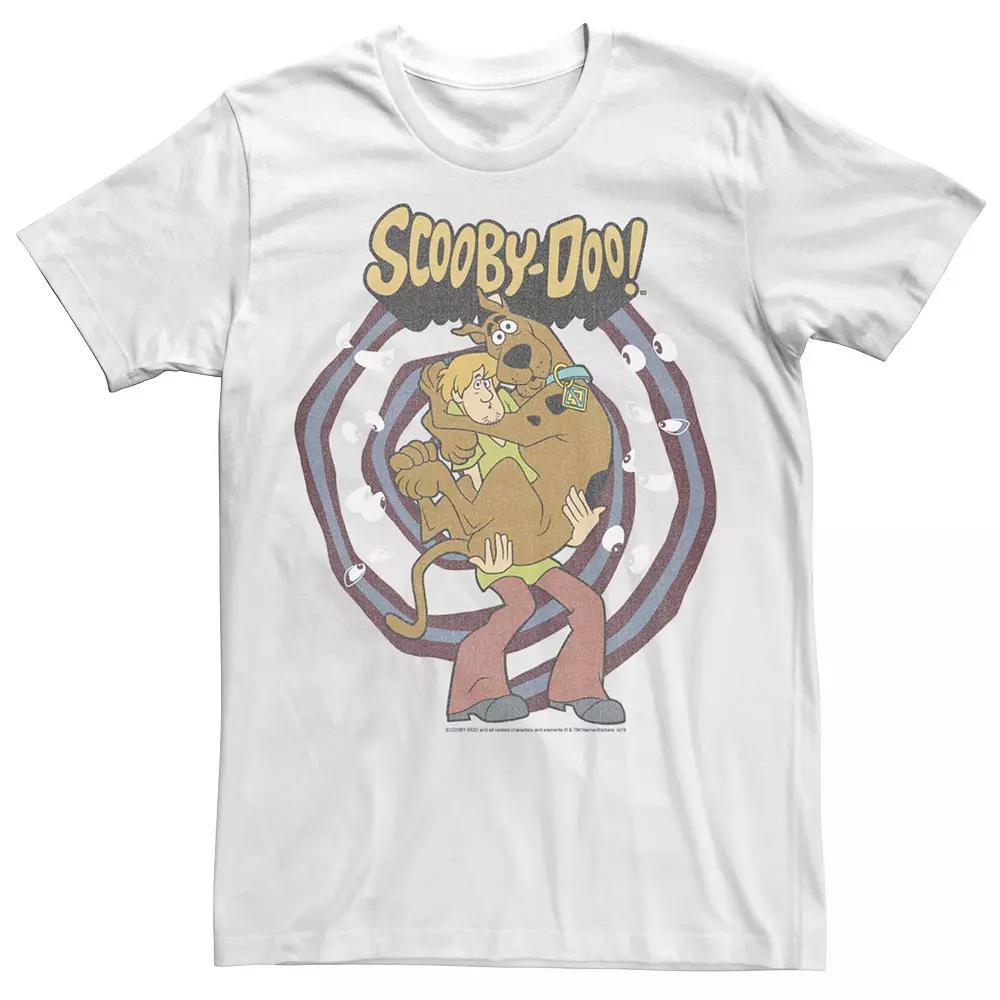 Men's Scooby-Doo Shaggy And Scooby Spiral Eyes Portrait Tee, Size: XXL, Red Product Image