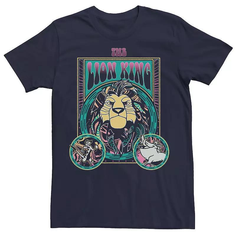 Disney's The Lion King Simba & Friends Tribal Card Men's Tee, Boy's, Size: Large, Blue Product Image