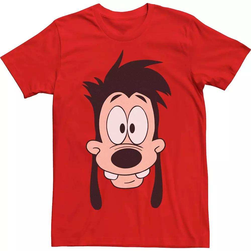 Disney's A Goofy Movie Max Men's Big Face Tee, Size: Medium, Red Product Image