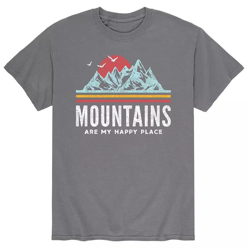 Mens Mountains Are My Happy Place Tee Product Image