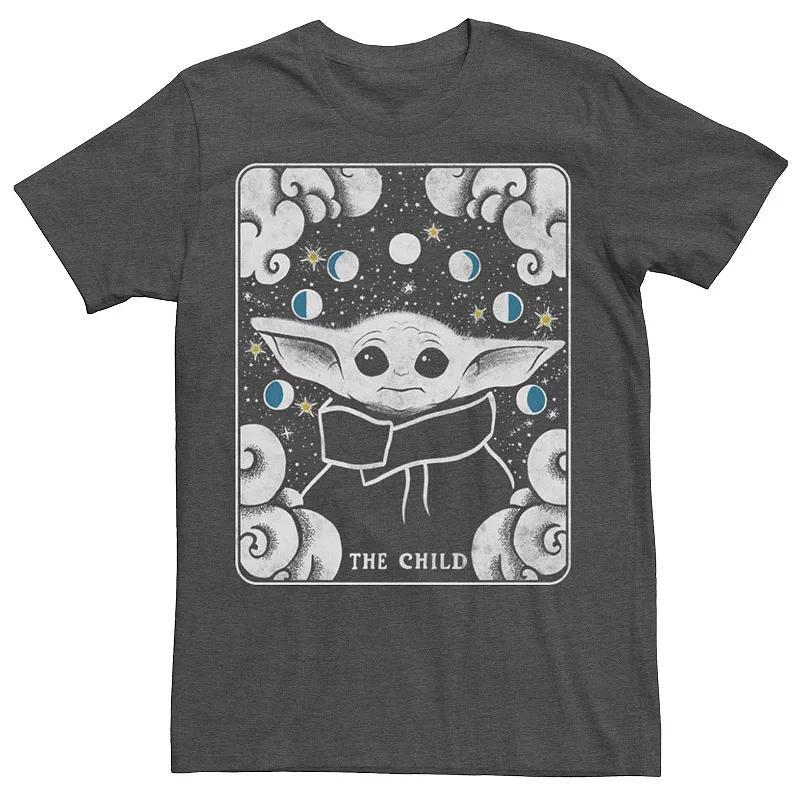Men's Star Wars The Mandalorian The Child Card Tee, Size: Large, Grey Heather Product Image