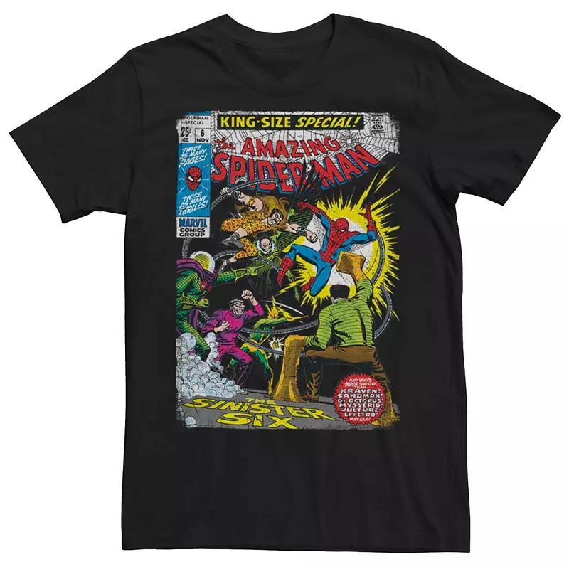 Mens Marvels Spider-Man Sinister 6 Comic Cover Tee Product Image
