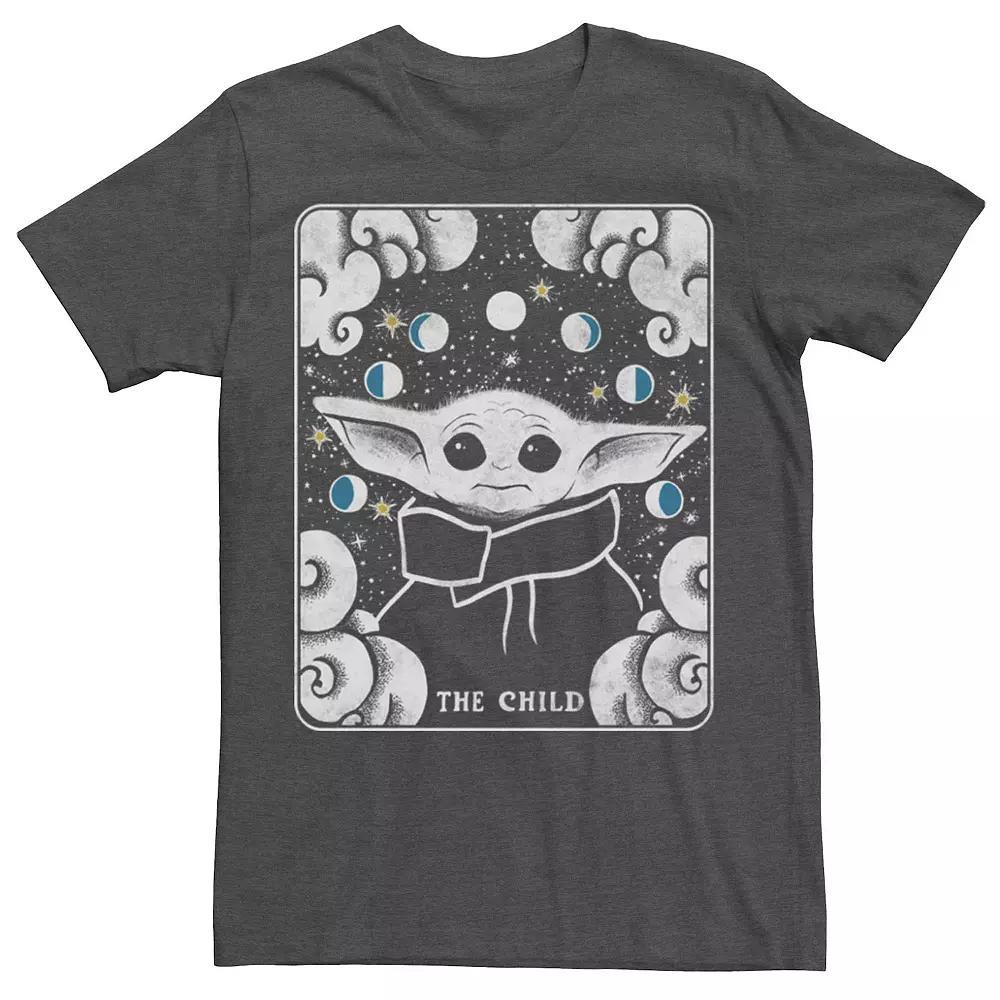 Men's Star Wars The Mandalorian The Child Card Tee, Size: Large, Grey Heather Product Image