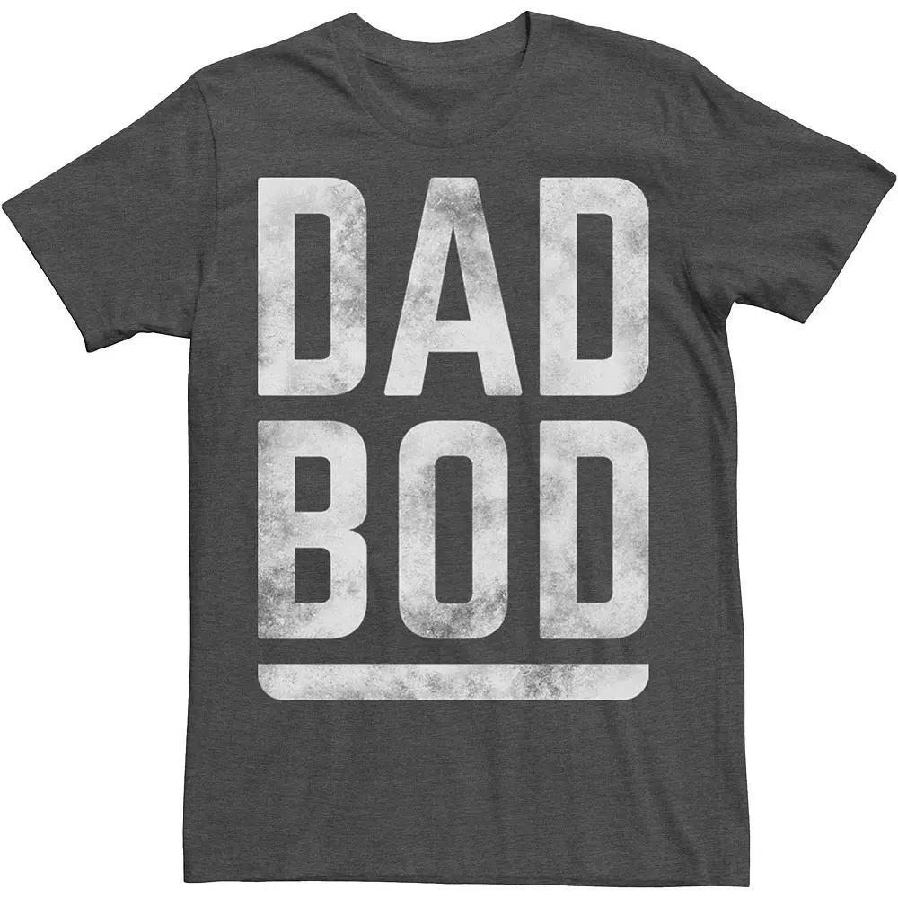 Big & Tall Father's Day Dad Bod Tee, Men's, Size: XL Tall, Black Product Image