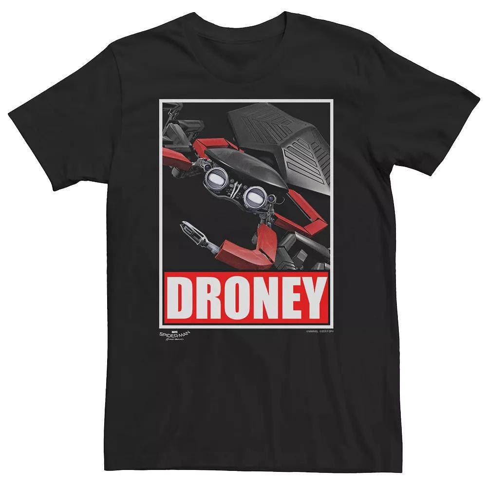 Big & Tall Marvel Spider-Man Homecoming Droney Graphic Tee, Men's, Size: XL Tall, Black Product Image
