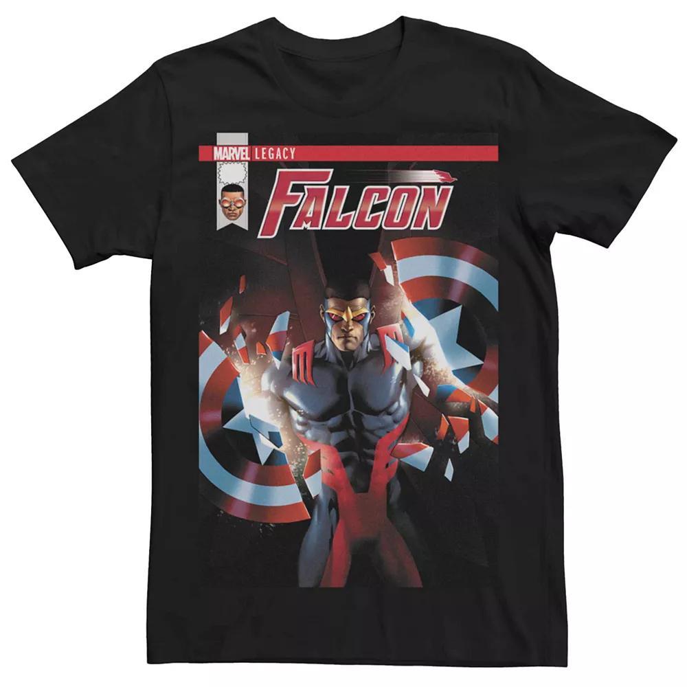 Men's Marvel Falcon Comic Cover Graphic Tee, Size: Medium, Black Product Image