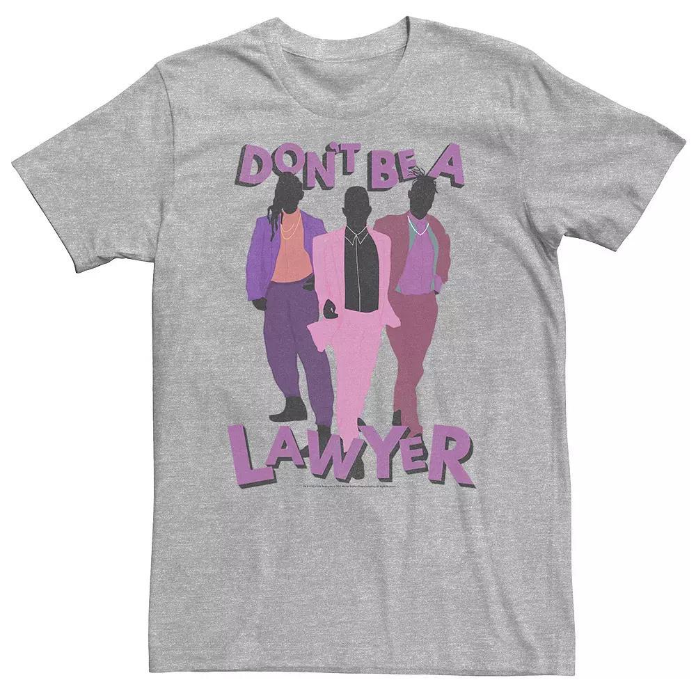 Big & Tall Crazy Ex Girlfriend Don't Be A Lawyer Group Tee, Men's, Size: Large Tall, Athletic Grey Product Image