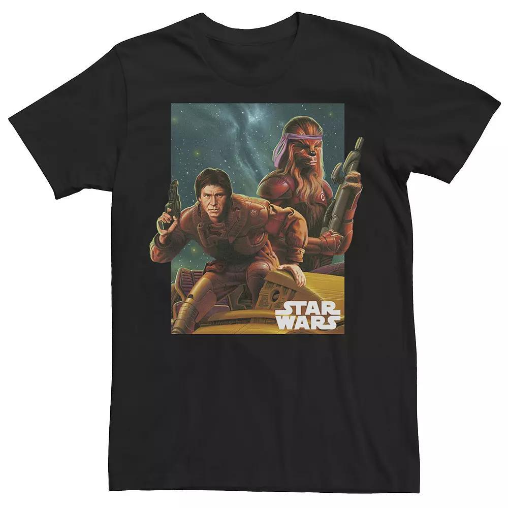 Mens Star Wars Han Chewie Universe Artwork Tee Product Image