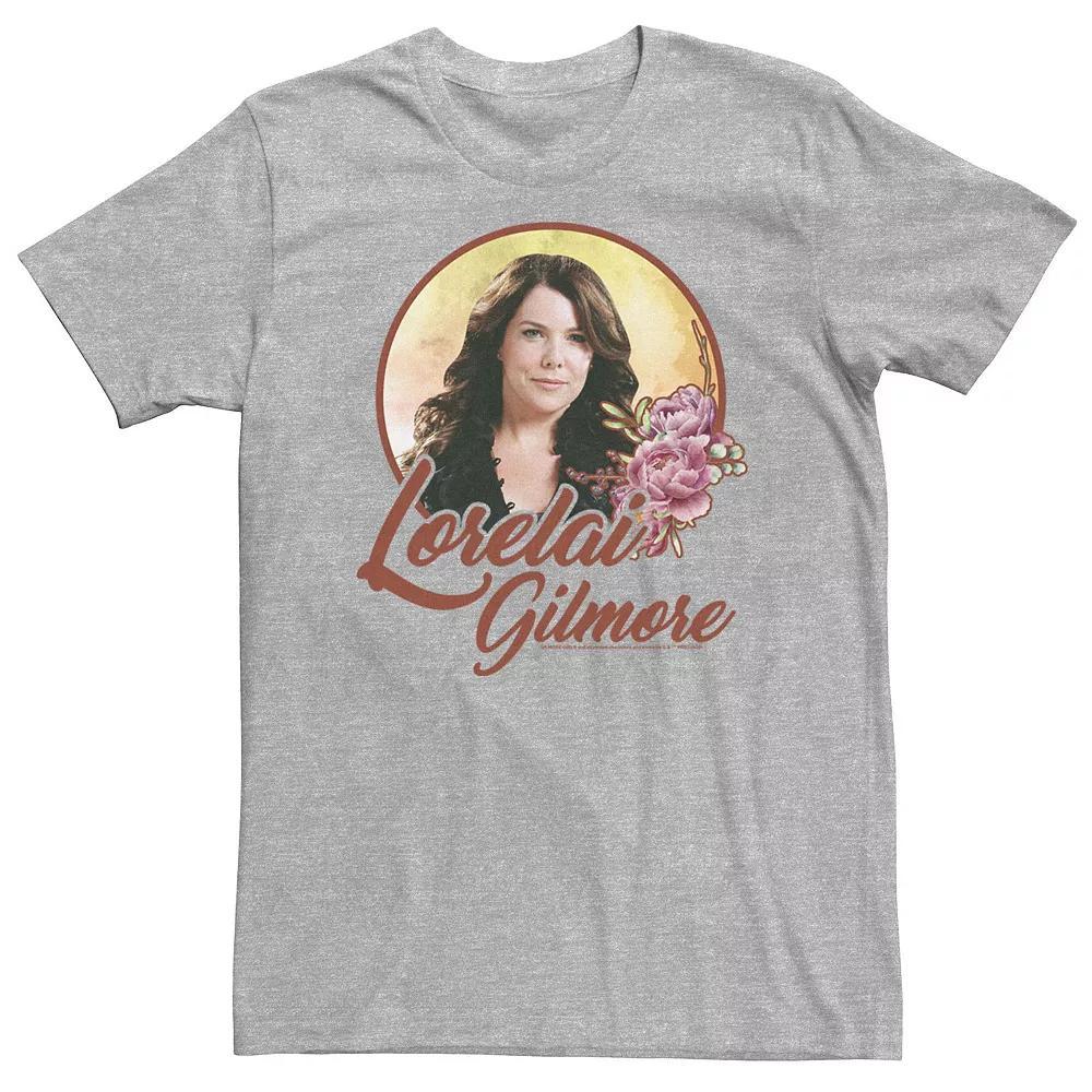 Big & Tall Gilmore Girls Lorelai Gilmore Portrait Tee, Men's, Size: 2XLT, Athletic Grey Product Image