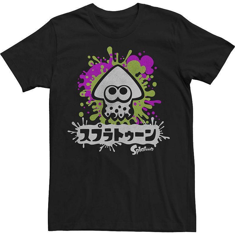 Big & Tall Nintendo Inkling Big Face Logo Tee, Men's, Size: 3XL Tall, Black Product Image