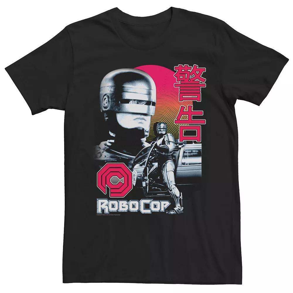 Men's RoboCop Kanji Retro Poster Tee, Size: 3XL, Black Product Image