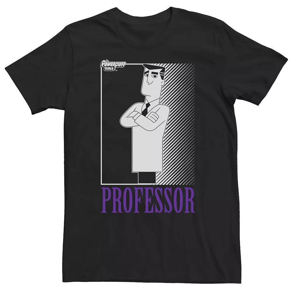 Big & Tall Cartoon Network The Powerpuff Girls Professor Portrait Tee, Mens Product Image