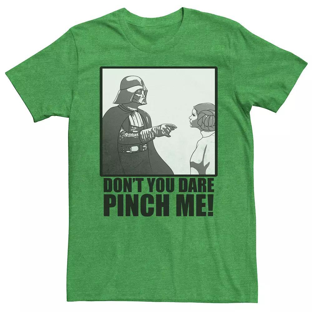 Mens Star Wars Darth Vader Dont You Dare Pinch Me Photo Tee Kelly Grey Product Image