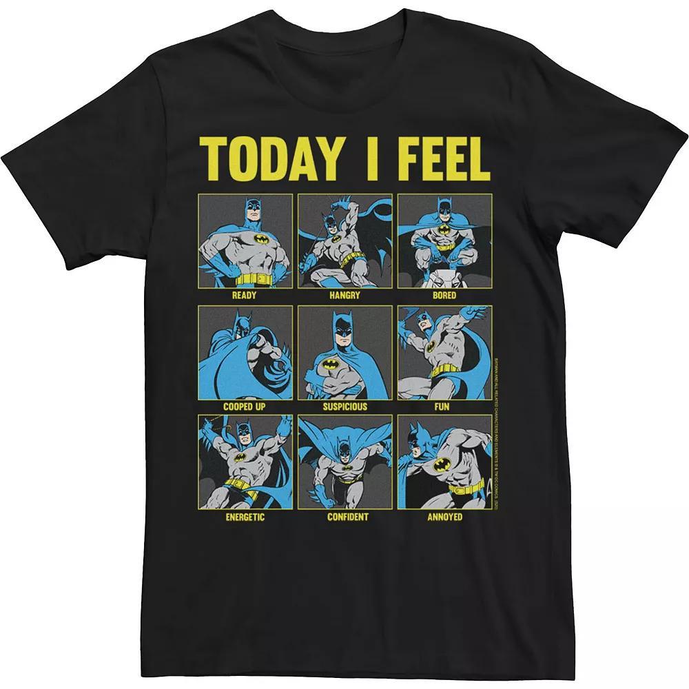 Men's DC Comics Batman Today I Feel Emotional Box Up Tee, Size: Large, Black Product Image