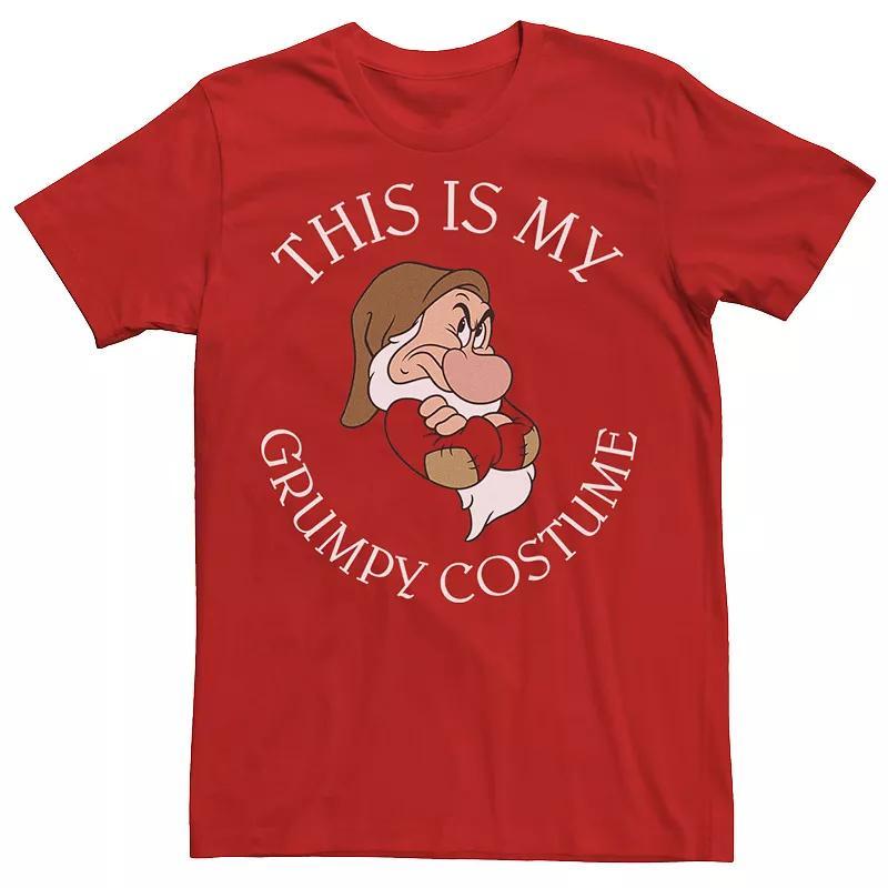 Men's Disney's Snow White and the Seven Dwarfs This Is My Grumpy Costume Halloween Tee, Size: 3XL, Red Product Image