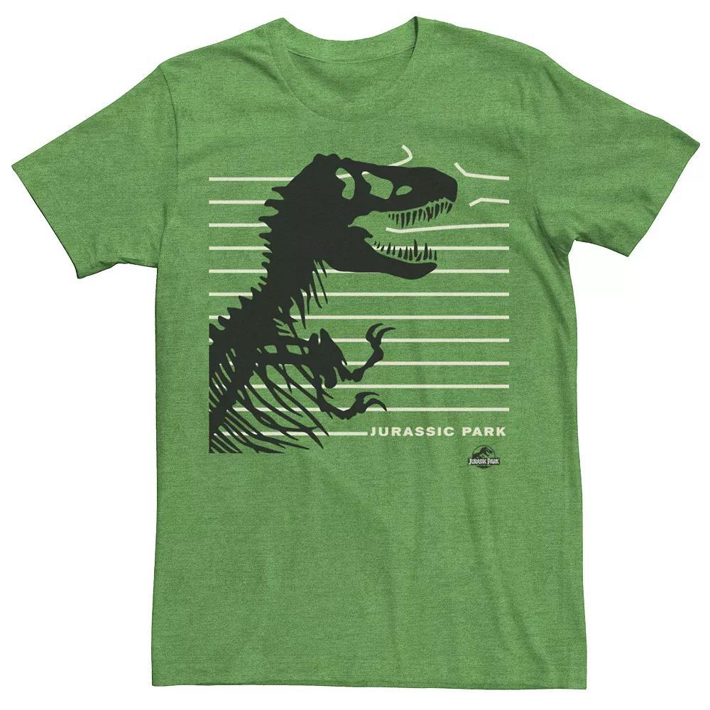 Men's Jurassic Park T-Rex Skeleton Fence Breakthrough Tee, Size: Medium, Grey Heather Product Image