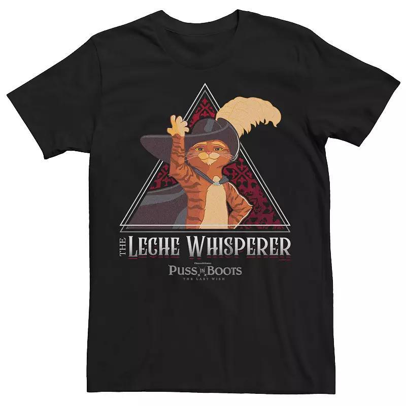 Men's Puss In Boots Leche Whisperer Tee, Size: XXL, Black Product Image