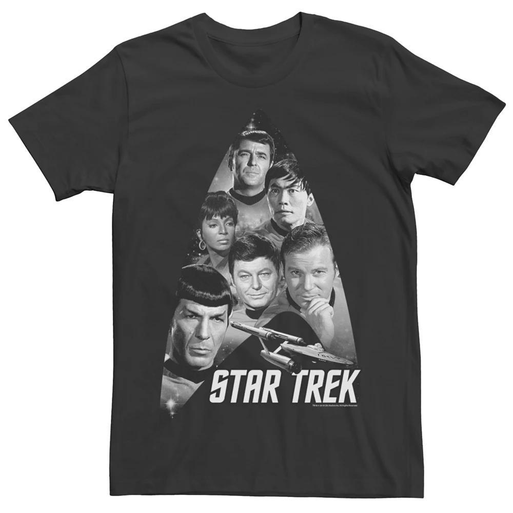 Men's Star Trek: The Original Series The Gang Retro Tee, Size: XXL, Black Product Image