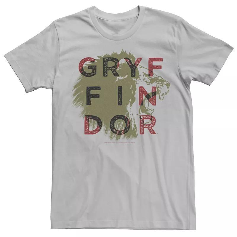 Men's Harry Potter Gryffindor Lion Graphic Tee, Size: Medium, Silver Product Image