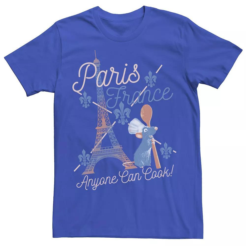 Disney / Pixar's Ratatouille Remy Men's Paris France Tee, Size: 3XL, Royal Product Image