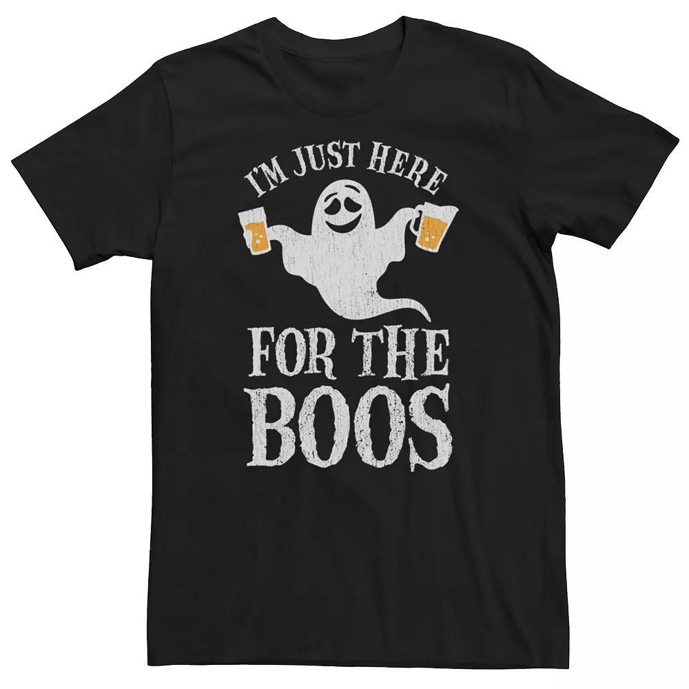 Mens Here For The Boos Ghost Tee Product Image