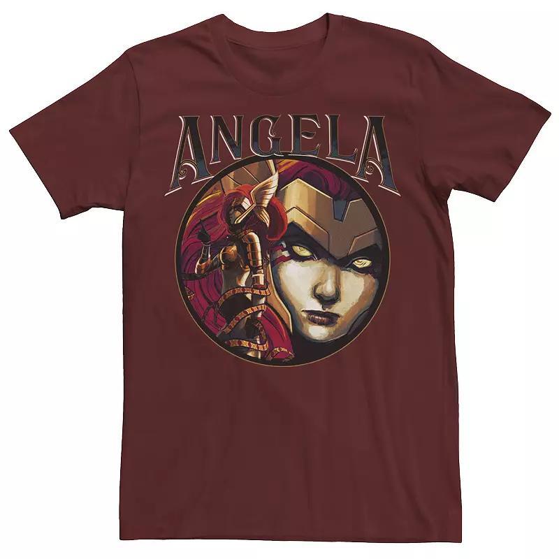 Mens Marvel Angela Guardians of the Galaxy Circle Tee Red Product Image