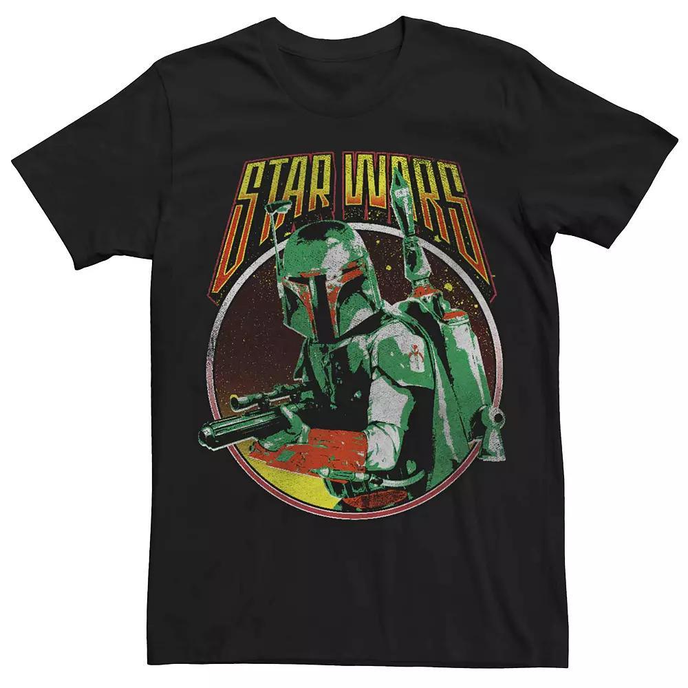 Men's Star Wars Boba Fett Retro Poster Tee, Size: XXL, Black Product Image
