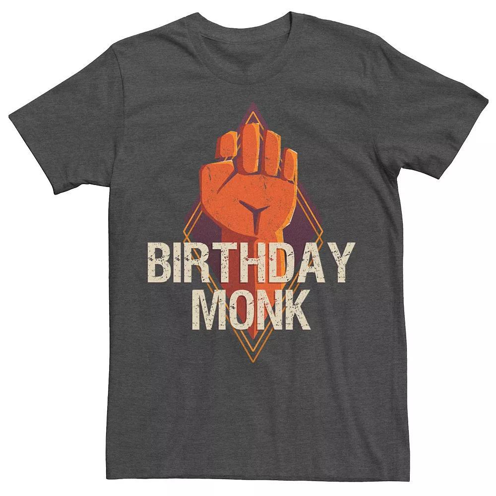 Men's Wizards Of The Coast Dungeons & Dragons Birthday Monk Logo Tee, Size: Small, Grey Heather Product Image
