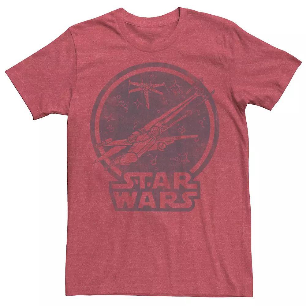 Mens Star Wars Rogue One Galactic Starfighter Death Star Tee Navy Grey Product Image