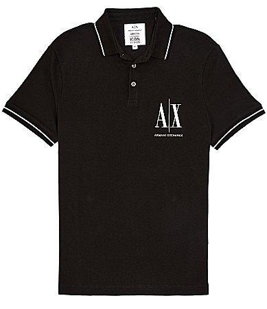 Armani Exchange Icon Short Sleeve Polo Shirt Product Image