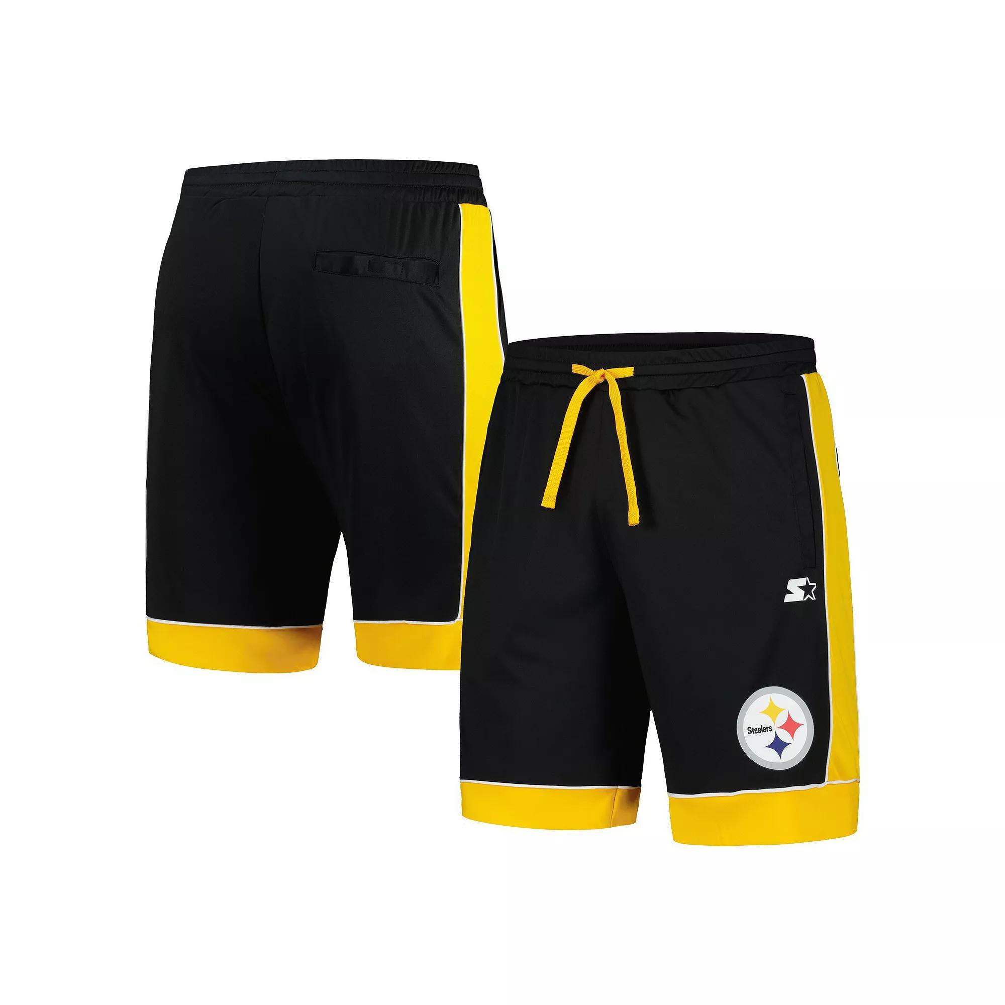 Mens Starter /Gold Pittsburgh Steelers Fan Favorite Fashion Shorts Product Image