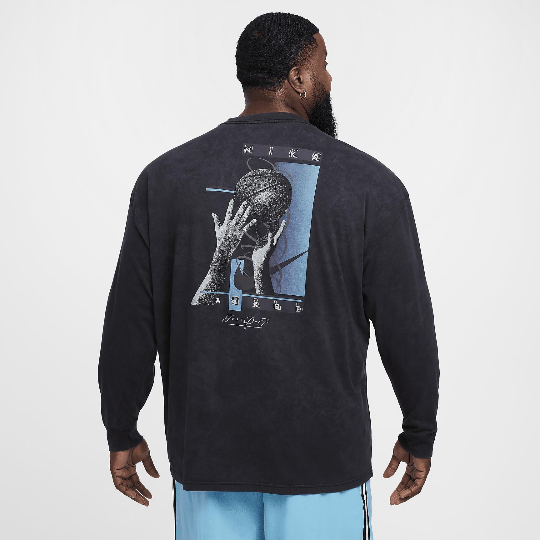 Nike Men's Max90 Long-Sleeve Basketball T-Shirt Product Image