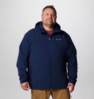 Big & Tall Columbia Gate Racer™ II Midweight Hooded Soft Shell Jacket, Men's, Size: 4XB, Black Product Image
