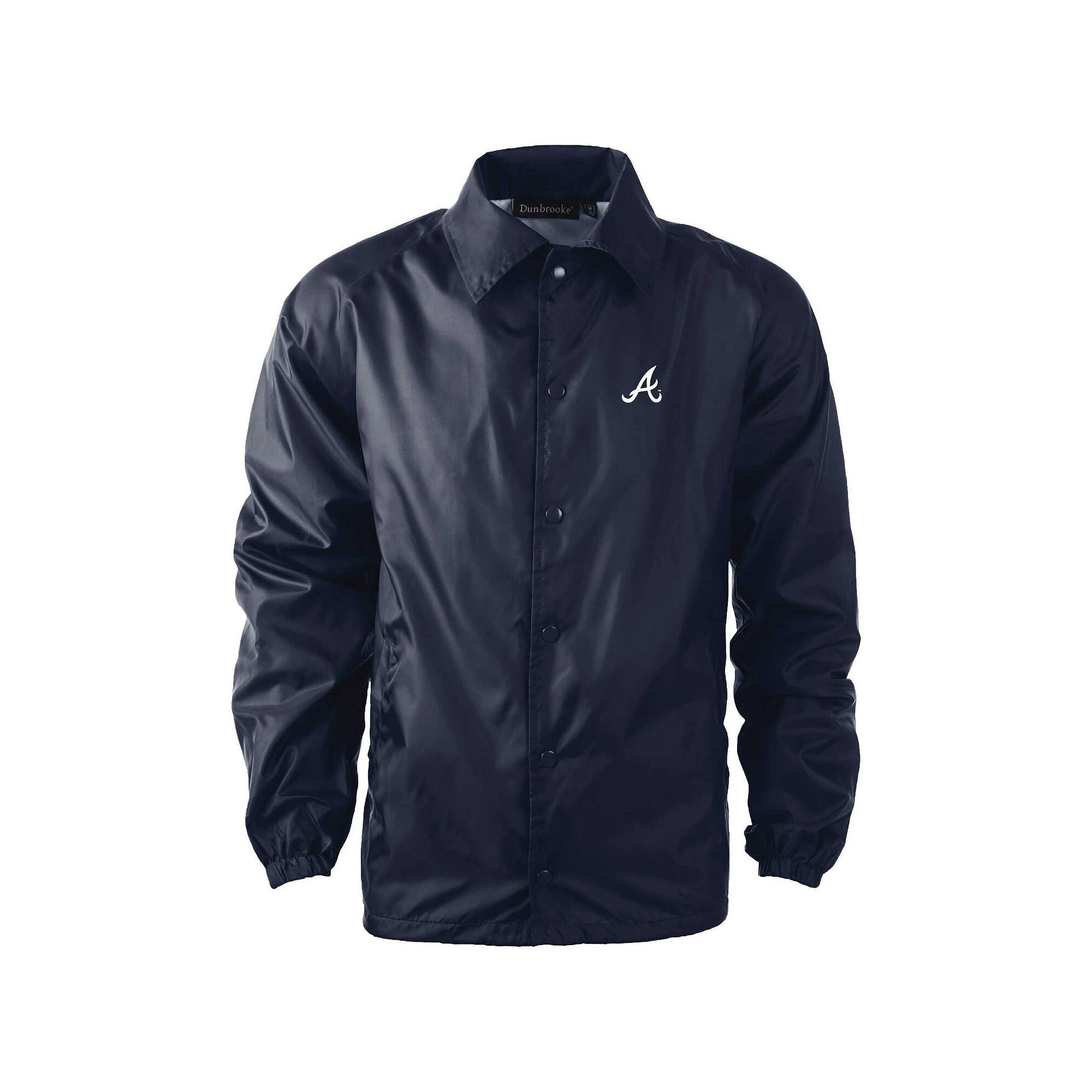 Men's Dunbrooke  Navy Houston Astros Coach's Raglan Full-Snap Windbreaker Jacket, Size: Medium, Blue Product Image