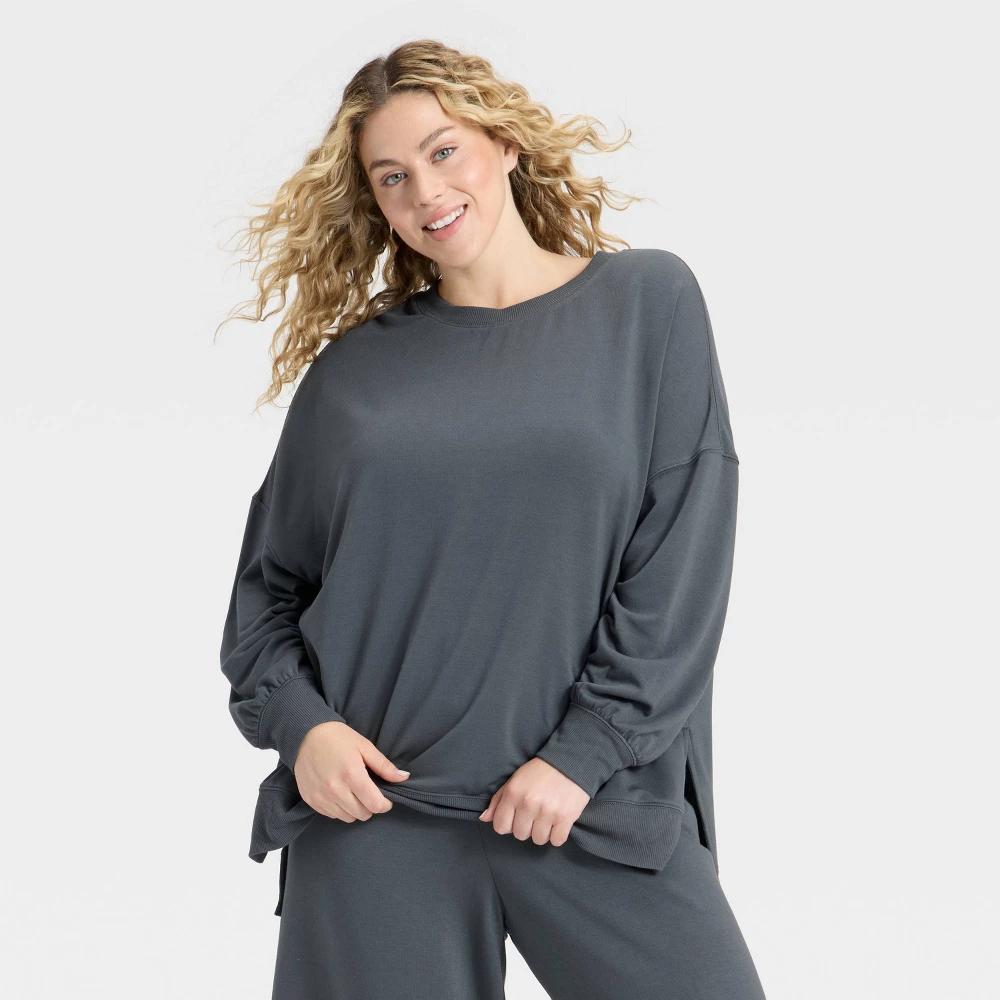 Women's French Terry Fleece Crewneck Sweatshirt - Wild Fable™ Product Image