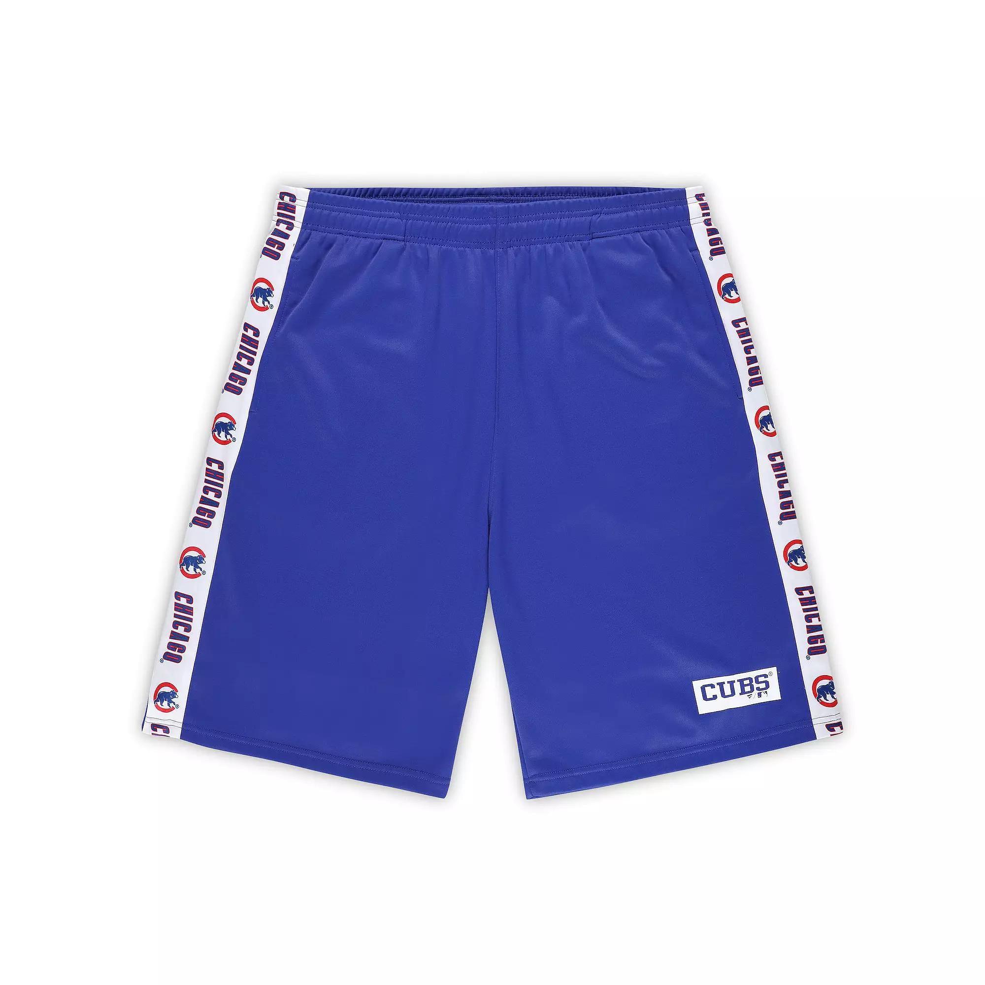 Men's Profile Royal Chicago Cubs Big & Tall Fleece Shorts, Size: 3XLT, Blue Product Image
